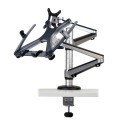 Tripp Lite Full Motion Dual Desk Clamp for 13" to 27" Monitors and Laptops Up to 15"