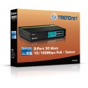 Trendnet TPE-T80 8-Port 30 Watt 10/100Mbps PoE+ Switch