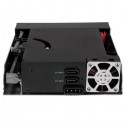 StarTech.com Dual Bay 5.25" Trayless Hot Swap Mwap Mobile Rack Bacobile Backplane for 2.5" and 3.5" SATA/SAS HDD or SSD with Fan