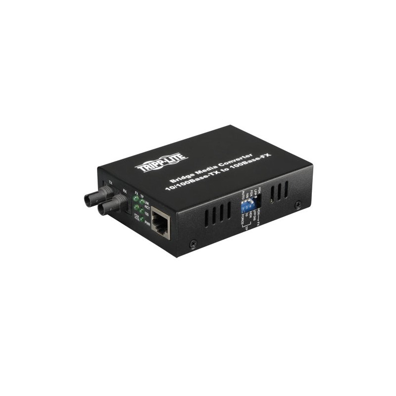 Tripp Lite Fiber Optic - 10/100BaseT to 100BaseFX-ST Multimode Media Converter, 2km, 1310nm