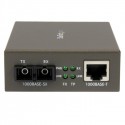 StarTech.com 1000 Mbps Gigabit Multi Mode Fibre Ethernet Media Converter SC 550m